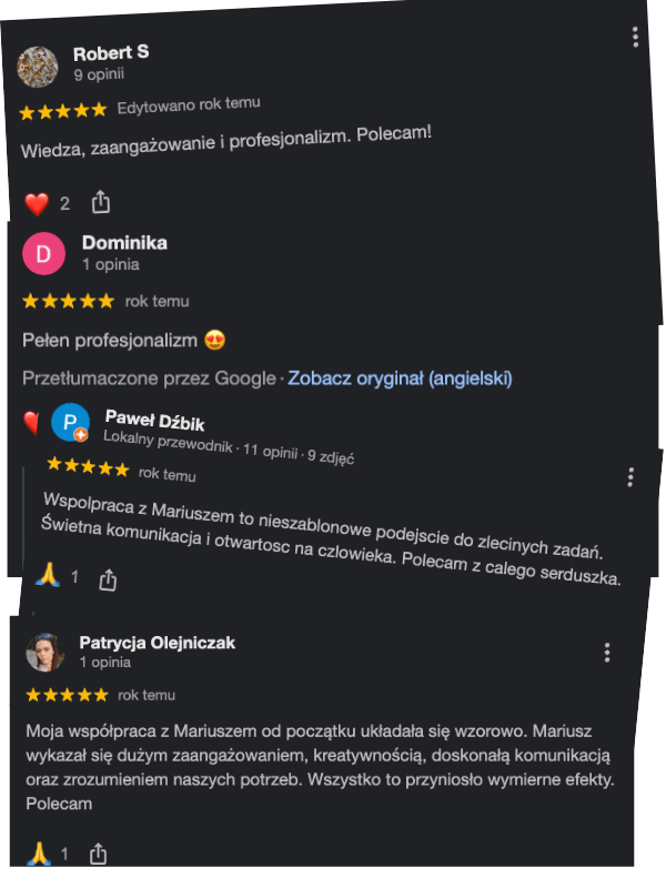 Opinie klientów Mariusz Brandt