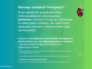 Podejście Andrew Carnegiego do budowania przewagi konkurencyjnej. Monitoring i automatyzacja procesów w firmie. Optymalizacja pracy handlowców.