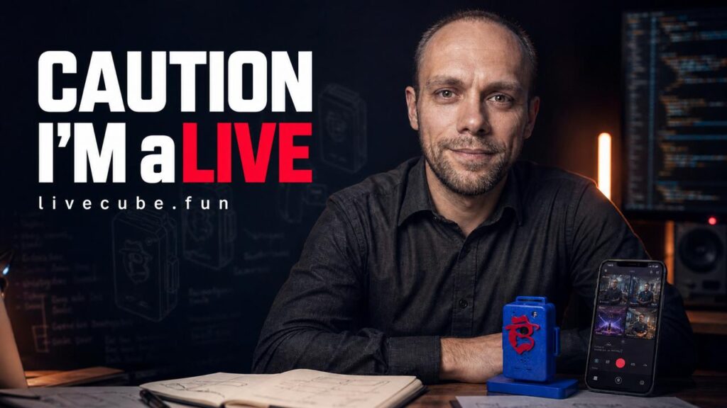 Rodzinny Start-up! Brandt sp. z o.o. Od pomysłu do działającego produktu. Jak stworzyłem LiveCUBE! i ClickAndLIVE! Czyli zewnętrzna kamera do smartfona oraz aplikacja do multistreamingu z wielu kamer do wielu źródeł!